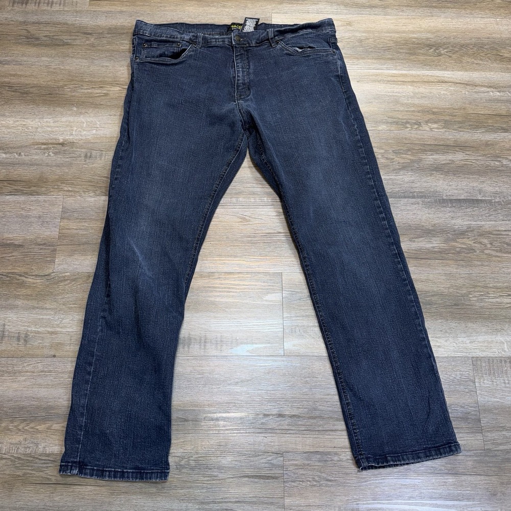UrbanStar Brand Straight-Leg Blue Jeans Mens W40 x L32 Dark Wash Faded Finish